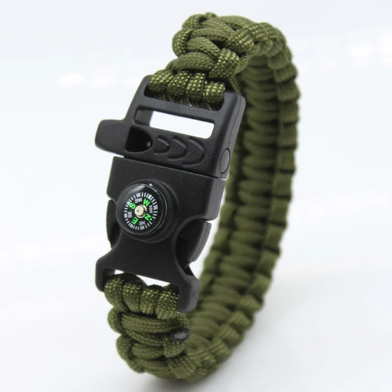 Pulsera De Supervivencia Multifuncional Tejida Con Cuerda