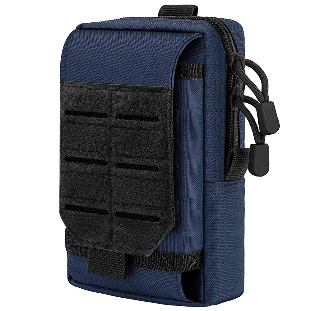 Tactical MOLLE EDC Utility Waist Bag & Cell Phone Pouch Compact Gadget Organizer Vest Pack Purse Smartphone Holster