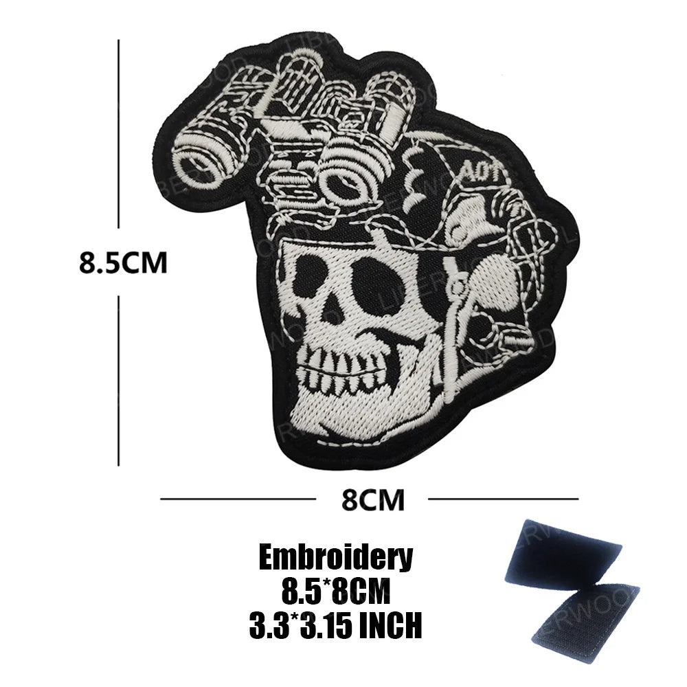 Parches Tacticos Calaveras