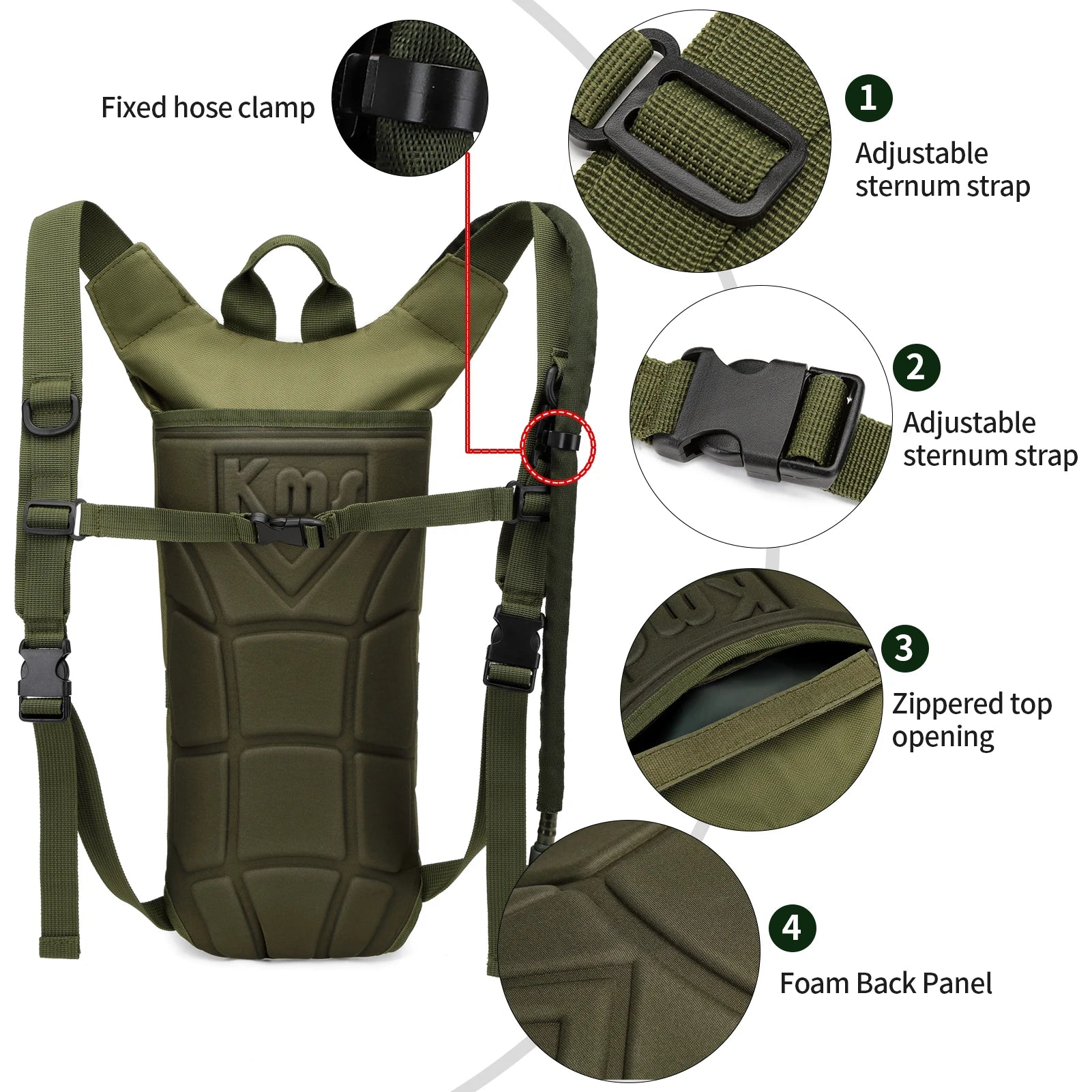 Mochila Táctica De Hidratación De Agua