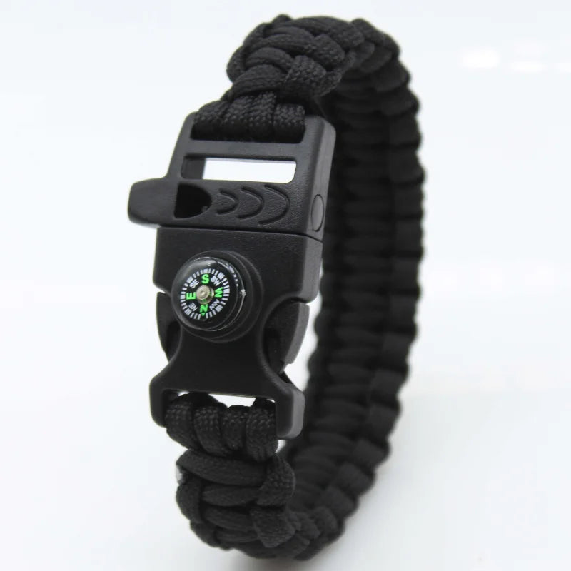 Pulsera De Supervivencia Multifuncional Tejida Con Cuerda