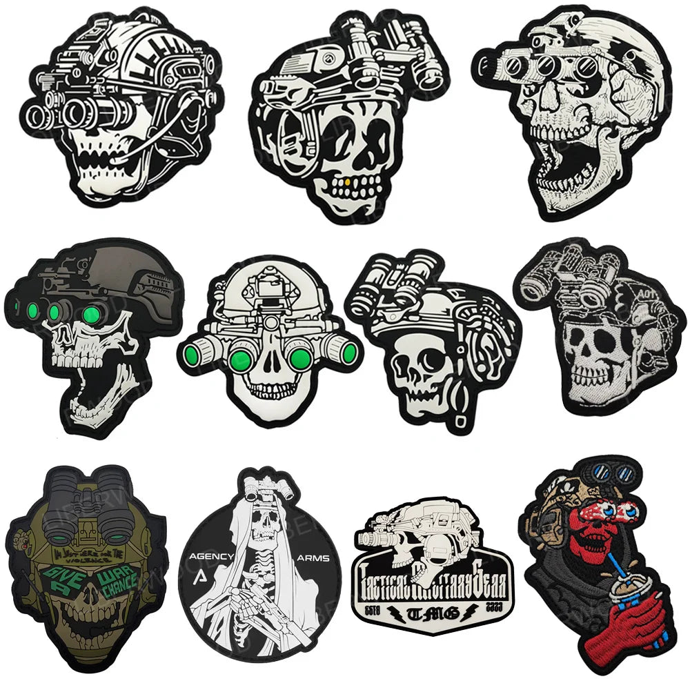 Parches Tacticos Calaveras