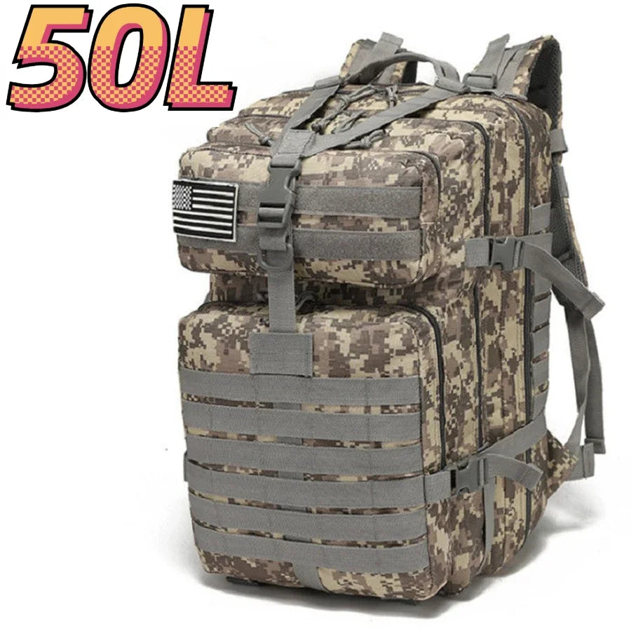 Mochila Impermeable De Nailon 1000D De 30L/50L