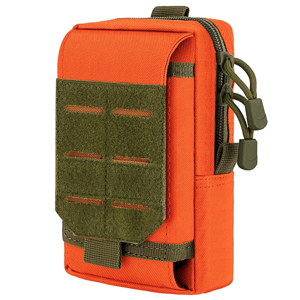 Tactical MOLLE EDC Utility Waist Bag & Cell Phone Pouch Compact Gadget Organizer Vest Pack Purse Smartphone Holster
