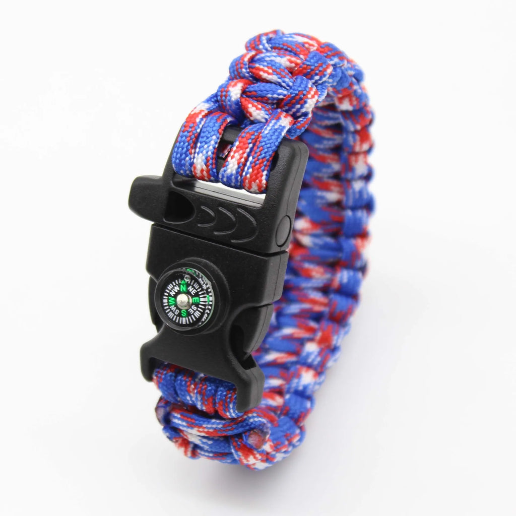 Pulsera De Supervivencia Multifuncional Tejida Con Cuerda